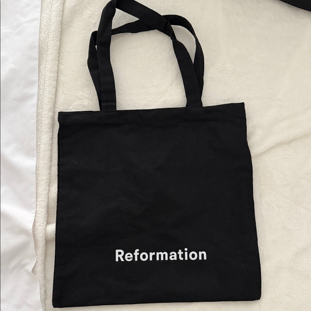 Reformation Classic Black Tote